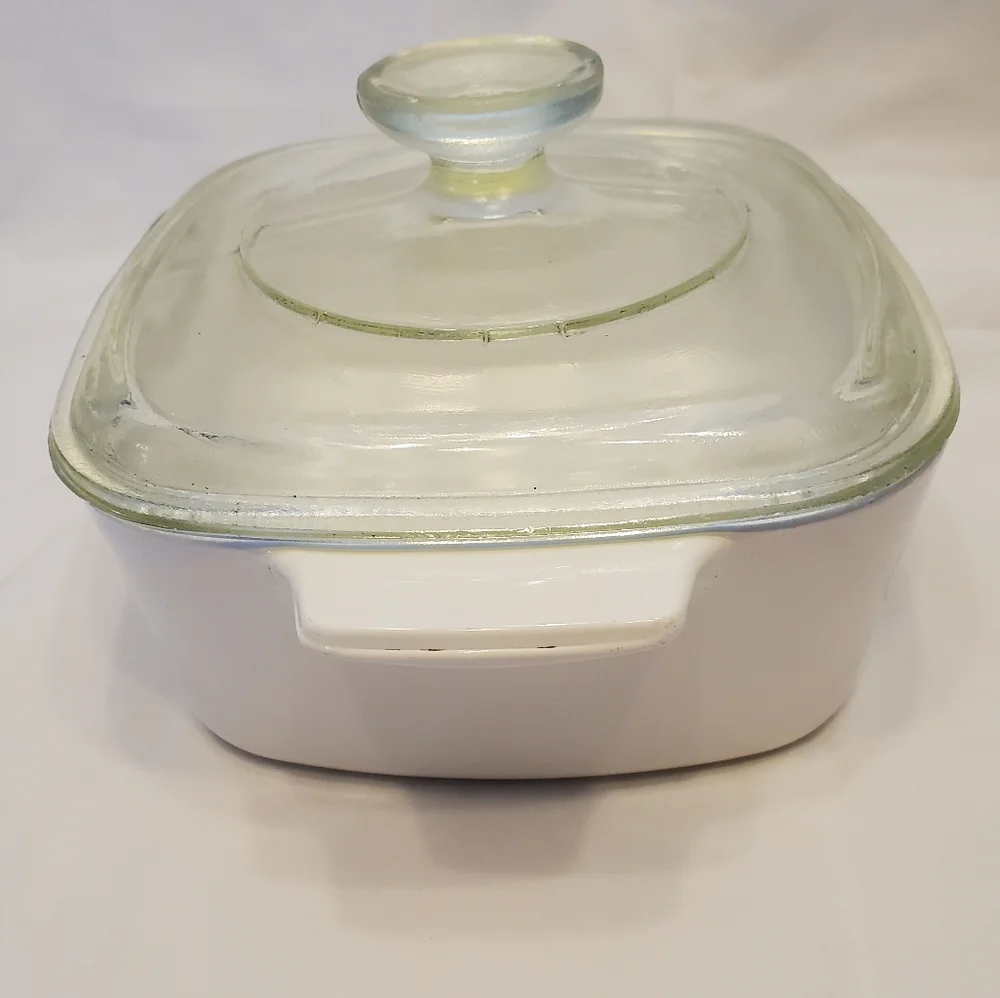 Corning Ware Vintage Wildflower Poppy A-1-1/2-B 1-1/2 Qt Baking Dish With P-7-C